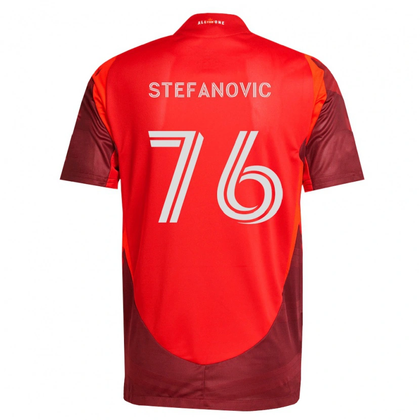 Danxen Dame Lazar Stefanović #76 Burgund Rød Hjemmetrøye Drakt Trøye 2026/27 Skjorter T-Skjorte