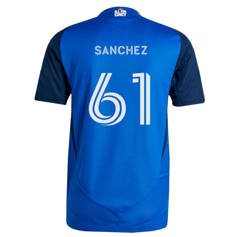 Danxen Dame Santiago Sanchez #61 Kongelig Blå Oransje Hjemmetrøye Drakt Trøye 2026/27 Skjorter T-Skjorte