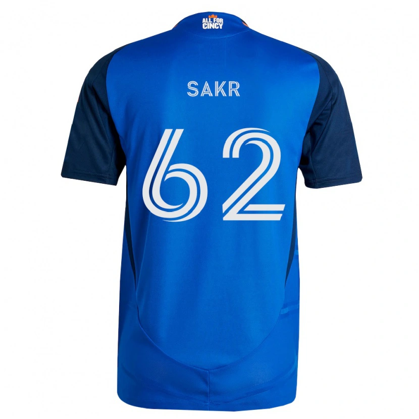 Danxen Dame Ali Sakr #62 Kongelig Blå Oransje Hjemmetrøye Drakt Trøye 2026/27 Skjorter T-Skjorte