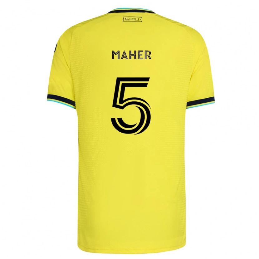 Danxen Dame Jack Maher #5 Sterk Gul Marineblå Hjemmetrøye Drakt Trøye 2026/27 Skjorter T-Skjorte