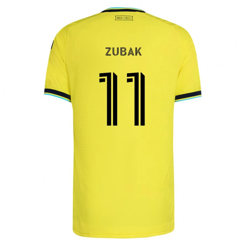 Danxen Dame Ethan Zubak #11 Sterk Gul Marineblå Hjemmetrøye Drakt Trøye 2026/27 Skjorter T-Skjorte