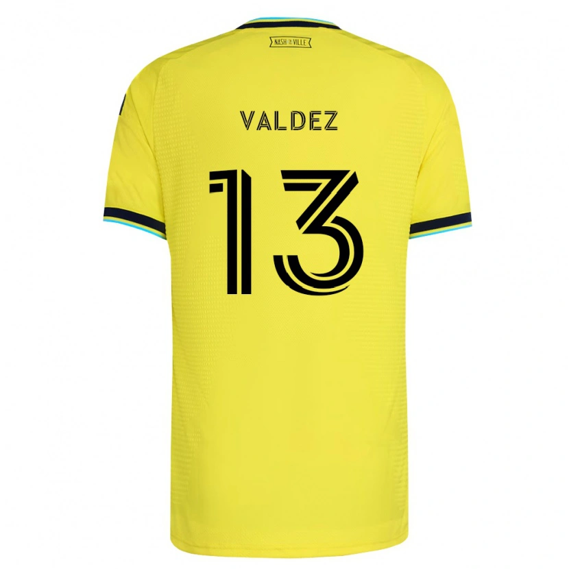 Danxen Dame Xavier Valdez #13 Sterk Gul Marineblå Hjemmetrøye Drakt Trøye 2026/27 Skjorter T-Skjorte
