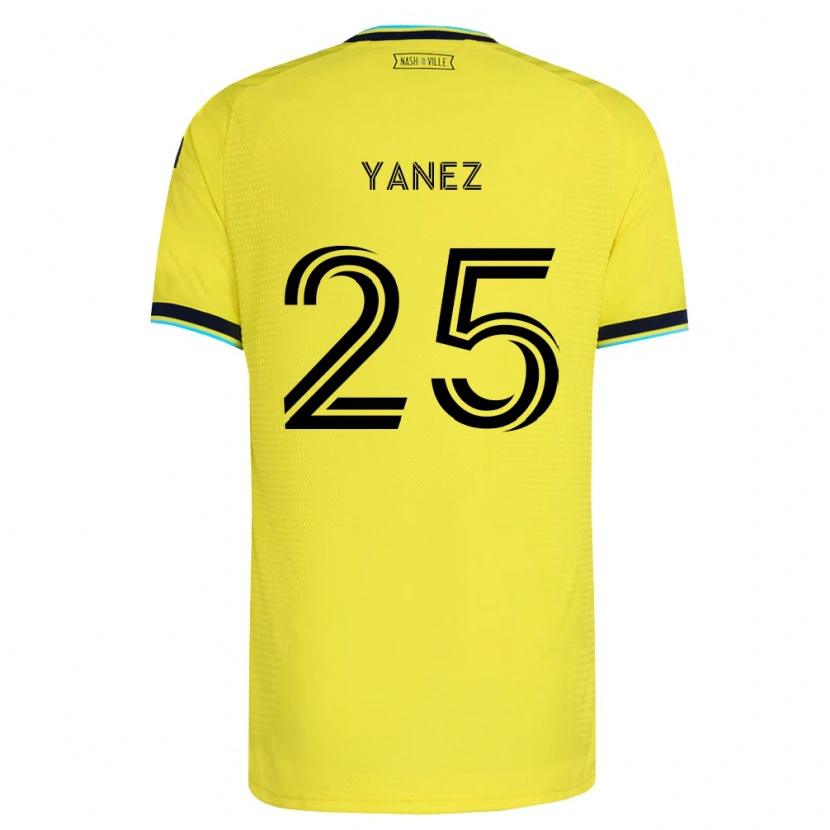 Danxen Dame Zidane Yáñez #25 Sterk Gul Marineblå Hjemmetrøye Drakt Trøye 2026/27 Skjorter T-Skjorte