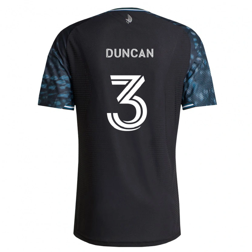 Danxen Dame Kyle Duncan #3 Svart Hvit Hjemmetrøye Drakt Trøye 2026/27 Skjorter T-Skjorte