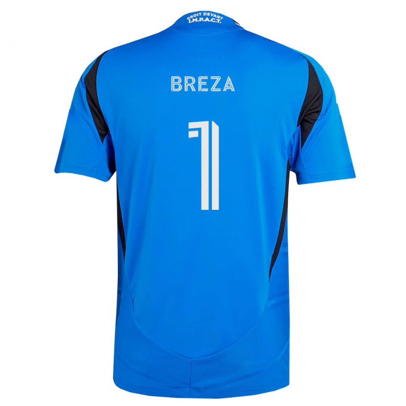 Danxen Dame Sébastian Breza #1 Blå Hvit Svart Hjemmetrøye Drakt Trøye 2026/27 Skjorter T-Skjorte