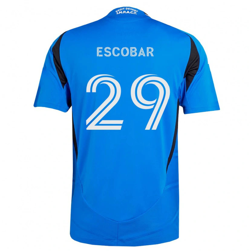 Danxen Dame Olger Escobar #29 Blå Hvit Svart Hjemmetrøye Drakt Trøye 2026/27 Skjorter T-Skjorte