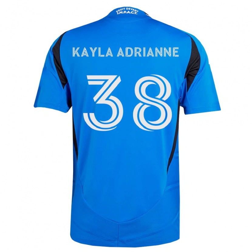 Danxen Dame Kamdem Kayla Adrianne #38 Blå Hvit Svart Hjemmetrøye Drakt Trøye 2026/27 Skjorter T-Skjorte