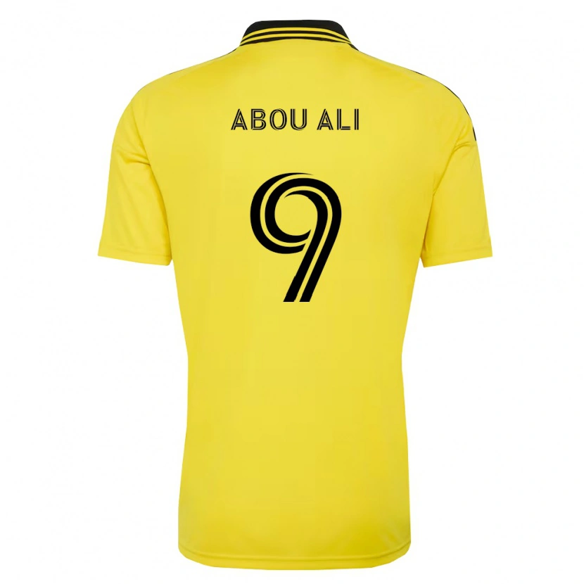 Danxen Dame Wessam Abou Ali #9 Gul Svart Hjemmetrøye Drakt Trøye 2026/27 Skjorter T-Skjorte