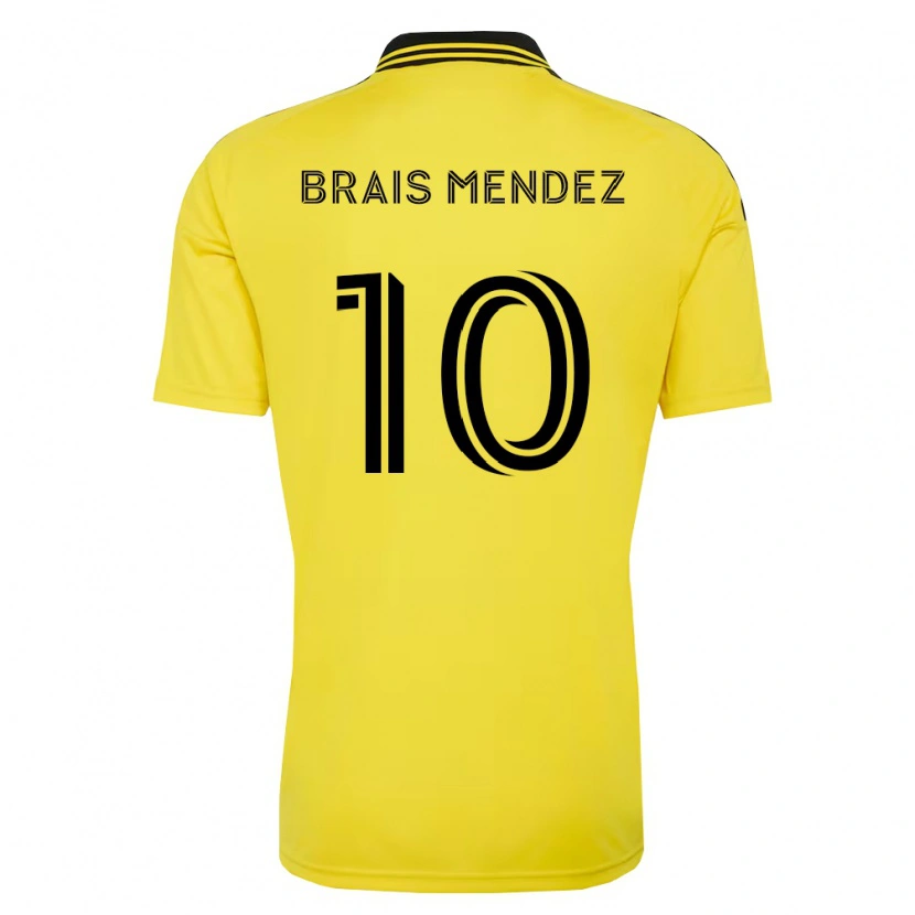 Danxen Dame Brais Méndez #10 Gul Svart Hjemmetrøye Drakt Trøye 2026/27 Skjorter T-Skjorte