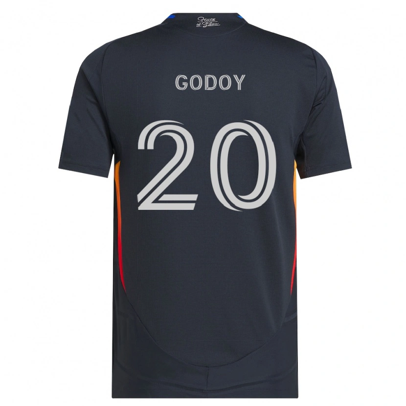 Danxen Dame Aníbal Godoy #20 Mørk Grå Rød Hjemmetrøye Drakt Trøye 2026/27 Skjorter T-Skjorte