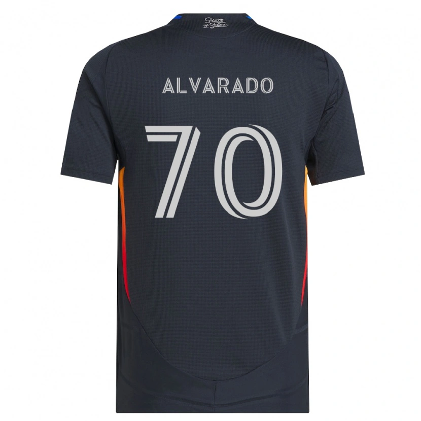 Danxen Dame Alejandro Alvarado #70 Mørk Grå Rød Hjemmetrøye Drakt Trøye 2026/27 Skjorter T-Skjorte