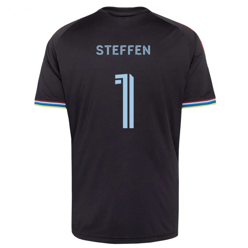 Danxen Dame Zack Steffen #1 Svart Himmelblå Hjemmetrøye Drakt Trøye 2026/27 Skjorter T-Skjorte