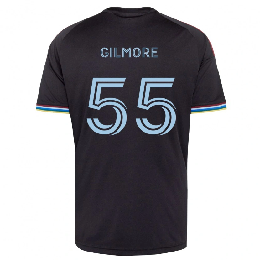 Danxen Dame Grant Gilmore #55 Svart Himmelblå Hjemmetrøye Drakt Trøye 2026/27 Skjorter T-Skjorte
