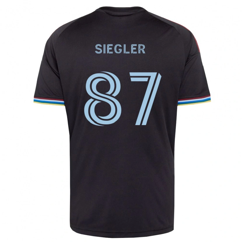 Danxen Dame Sebastian Siegler #87 Svart Himmelblå Hjemmetrøye Drakt Trøye 2026/27 Skjorter T-Skjorte