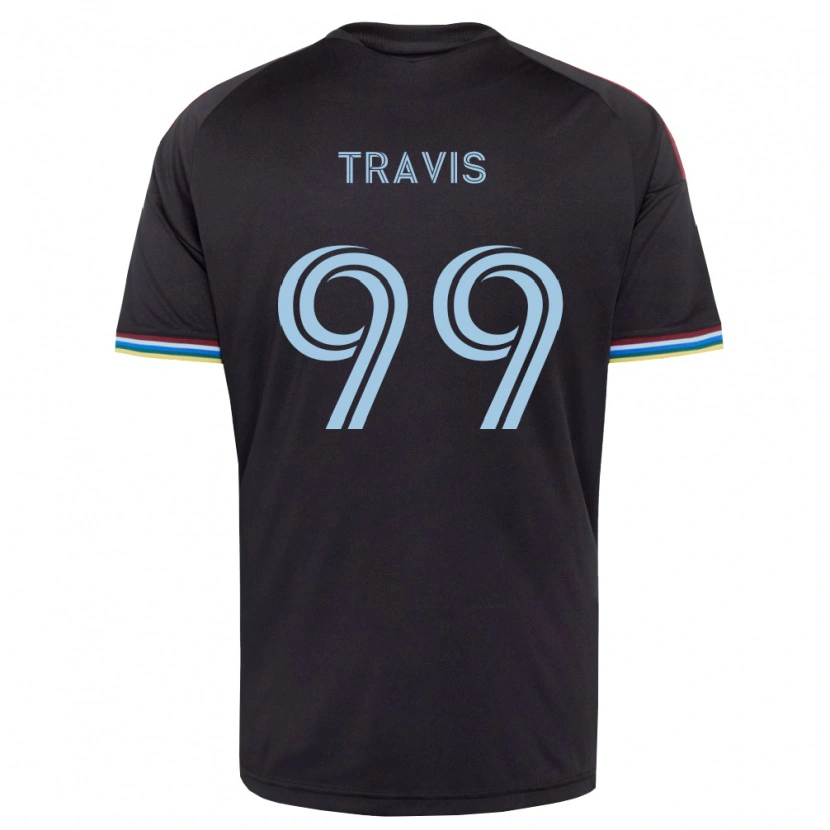 Danxen Dame Jackson Travis #99 Svart Himmelblå Hjemmetrøye Drakt Trøye 2026/27 Skjorter T-Skjorte