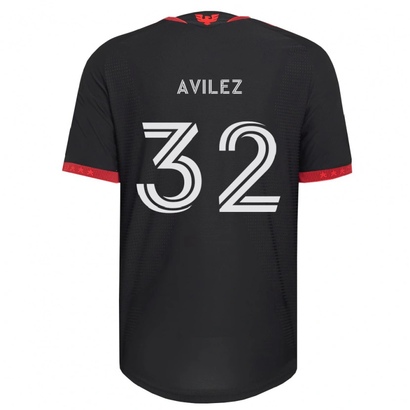 Danxen Dame Oscar Avilez #32 Svart Hvit Rød Hjemmetrøye Drakt Trøye 2026/27 Skjorter T-Skjorte