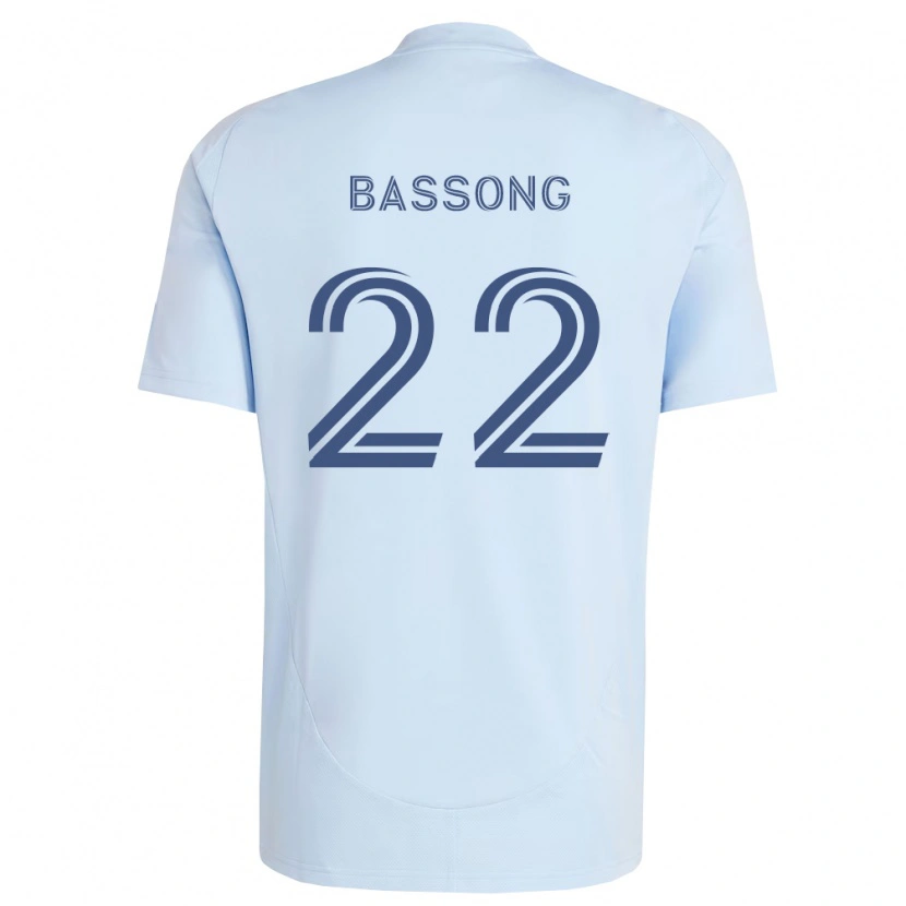 Danxen Dame Zorhan Bassong #22 Lyseblå Lysegrå Hjemmetrøye Drakt Trøye 2026/27 Skjorter T-Skjorte