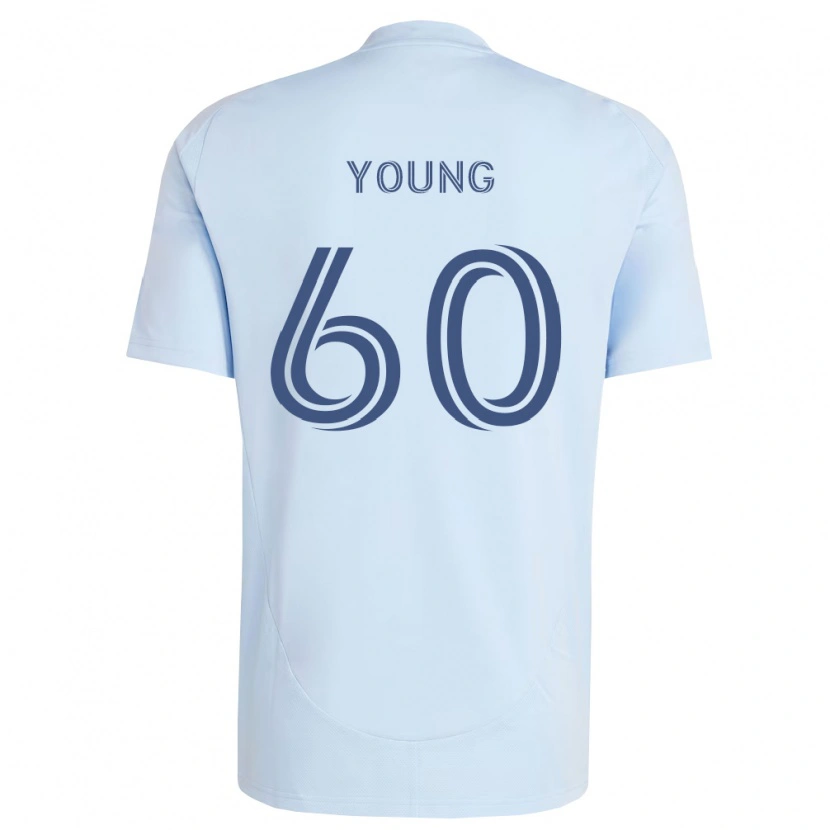 Danxen Dame Nate Young #60 Lyseblå Lysegrå Hjemmetrøye Drakt Trøye 2026/27 Skjorter T-Skjorte