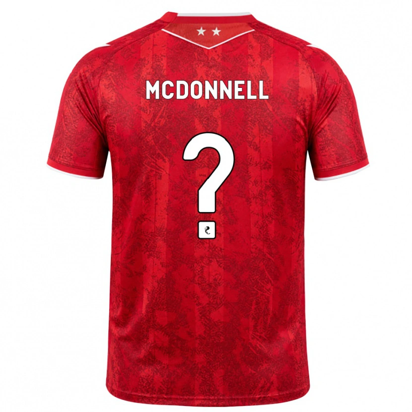 Danxen Dame Noah Mcdonnell #0 Rød Hvit Hjemmetrøye Drakt Trøye 2026/27 Skjorter T-Skjorte