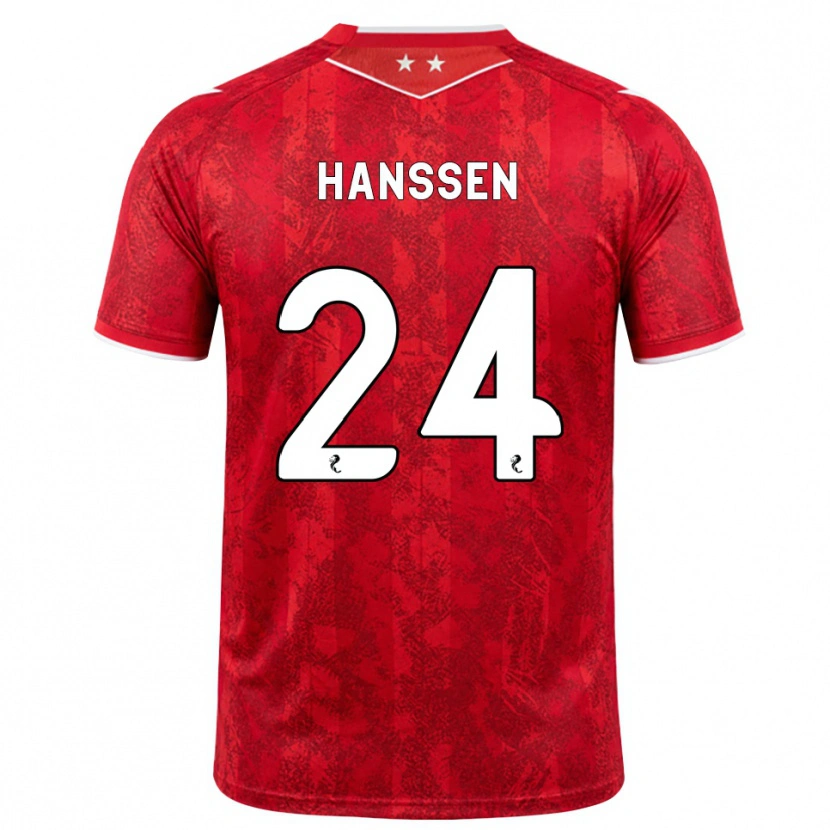 Danxen Dame Nadine Hanssen #24 Rød Hvit Hjemmetrøye Drakt Trøye 2026/27 Skjorter T-Skjorte