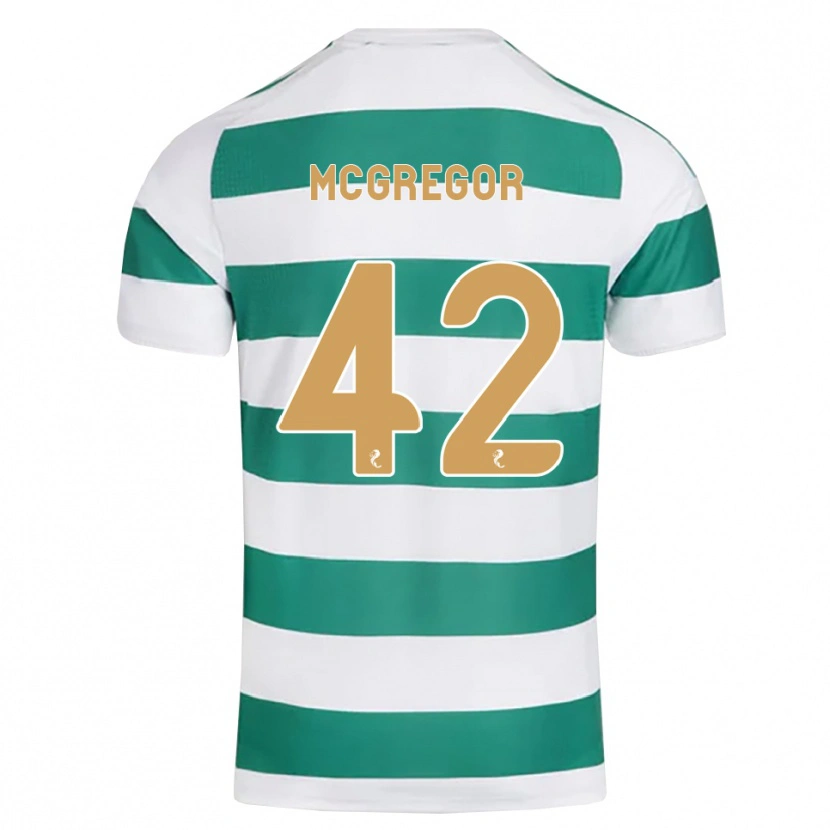 Danxen Dame Callum Mcgregor #42 Mørk Cyan Hvit Hjemmetrøye Drakt Trøye 2026/27 Skjorter T-Skjorte