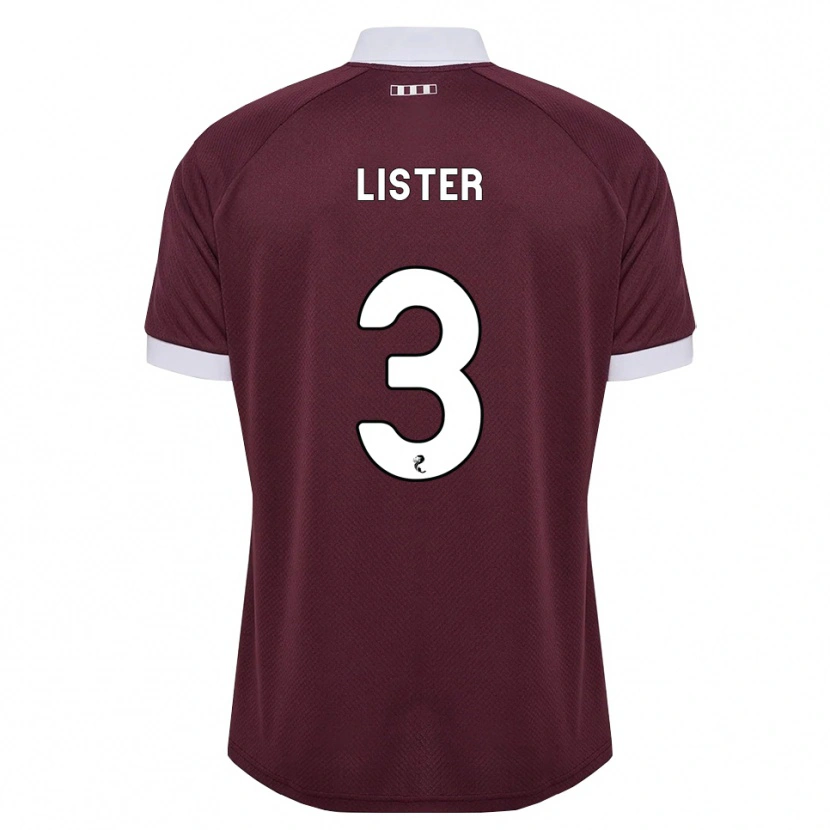 Danxen Dame Henry Lister #3 Burgunder Hvit Hjemmetrøye Drakt Trøye 2026/27 Skjorter T-Skjorte