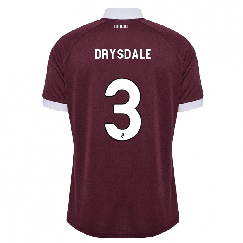 Danxen Dame Ethan Drysdale #3 Burgunder Hvit Hjemmetrøye Drakt Trøye 2026/27 Skjorter T-Skjorte