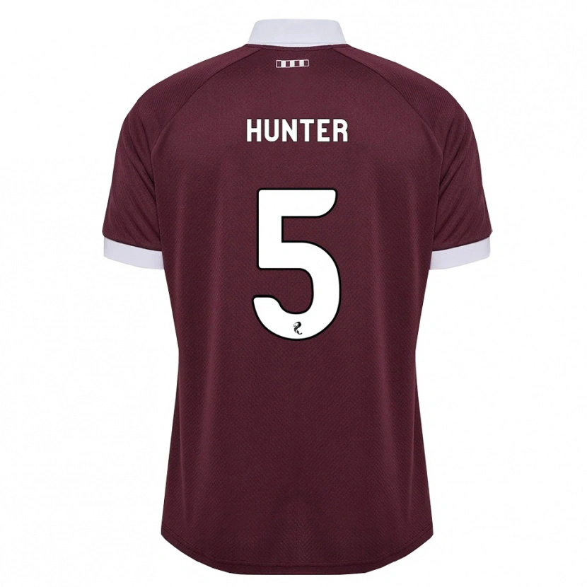 Danxen Dame Georgia Hunter #5 Burgunder Hvit Hjemmetrøye Drakt Trøye 2026/27 Skjorter T-Skjorte