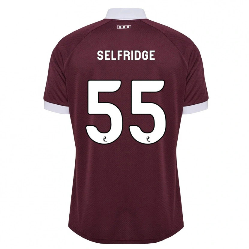 Danxen Dame Louis Selfridge #55 Burgunder Hvit Hjemmetrøye Drakt Trøye 2026/27 Skjorter T-Skjorte