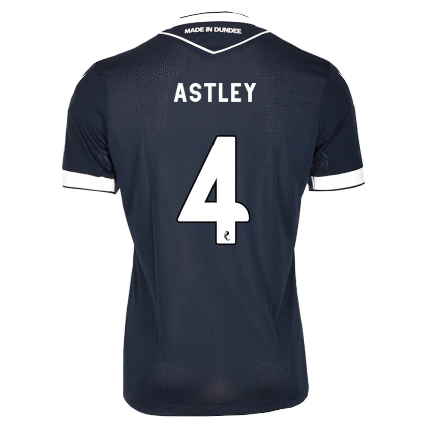 Danxen Dame Ryan Astley #4 Midnattsblå Hvit Hjemmetrøye Drakt Trøye 2026/27 Skjorter T-Skjorte