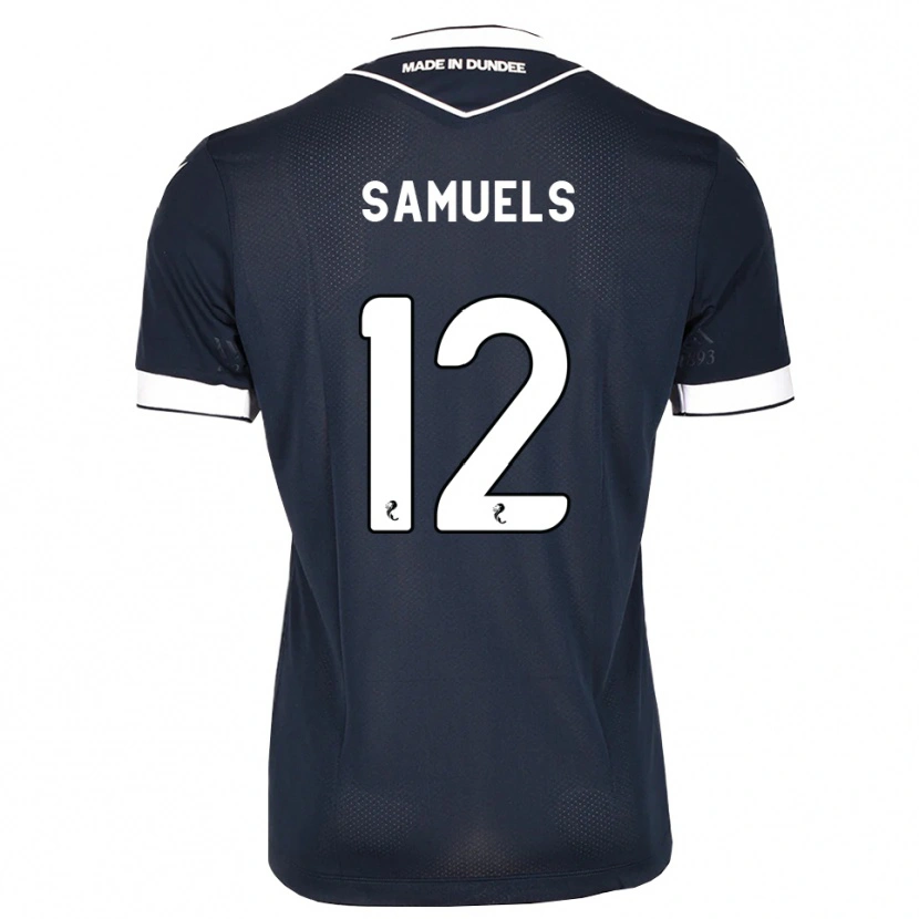 Danxen Dame Imari Samuels #12 Midnattsblå Hvit Hjemmetrøye Drakt Trøye 2026/27 Skjorter T-Skjorte