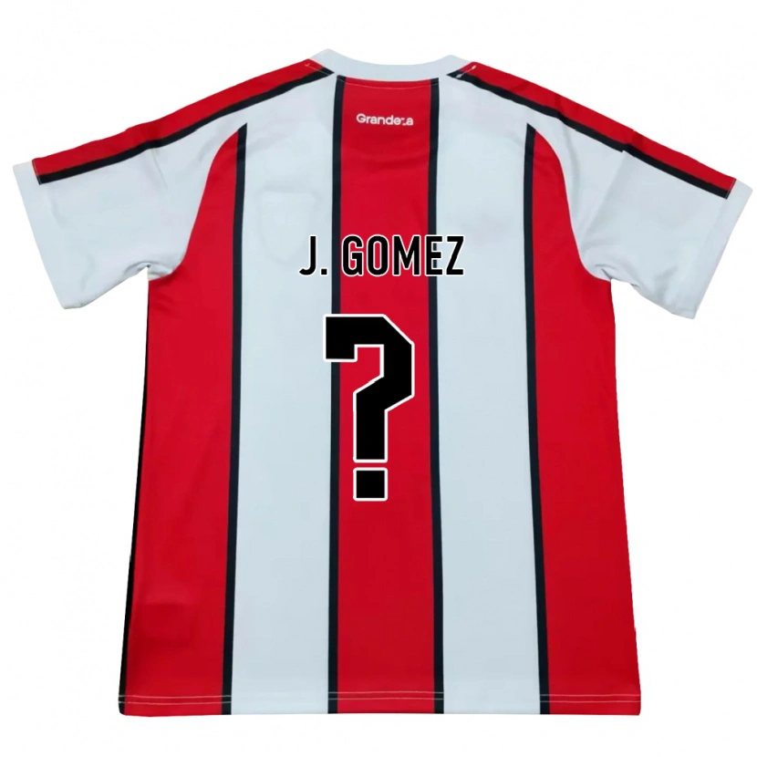 Danxen Dame Joaquin Gomez #0 Hvit Rød Svart Bortetrøye Drakt Trøye 2026/27 Skjorter T-Skjorte