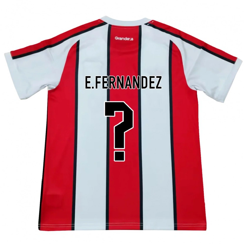 Danxen Dame Esteban Fernandez #0 Hvit Rød Svart Bortetrøye Drakt Trøye 2026/27 Skjorter T-Skjorte