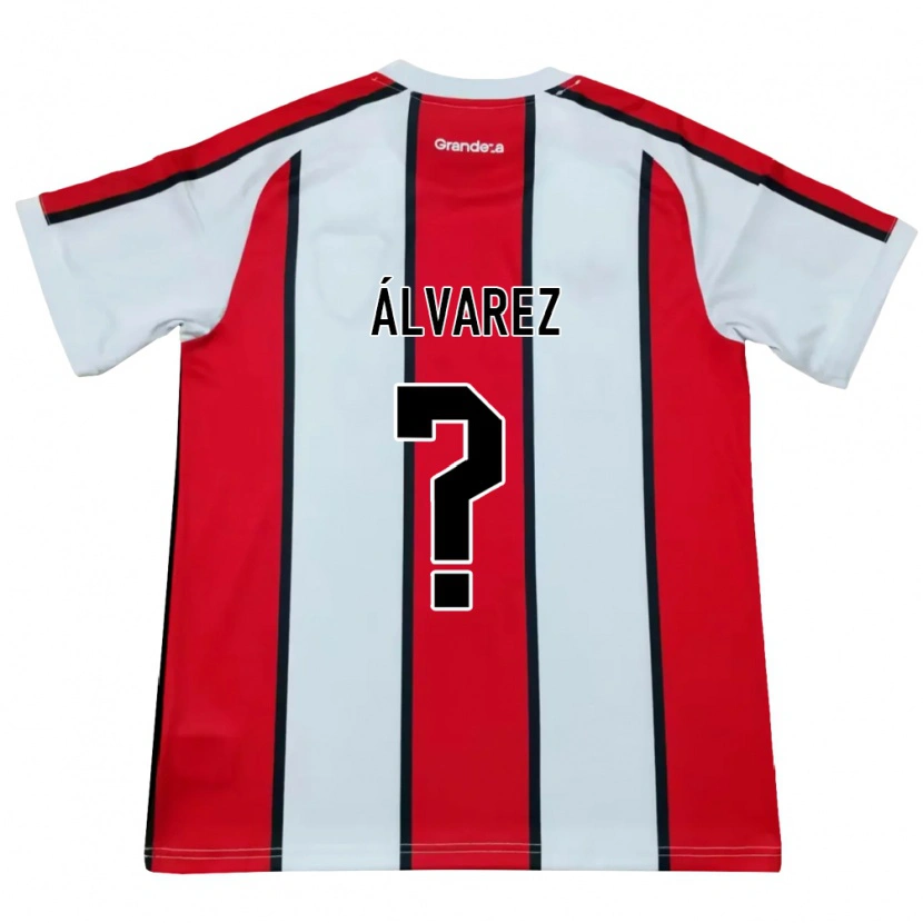 Danxen Dame Felipe Álvarez #0 Hvit Rød Svart Bortetrøye Drakt Trøye 2026/27 Skjorter T-Skjorte