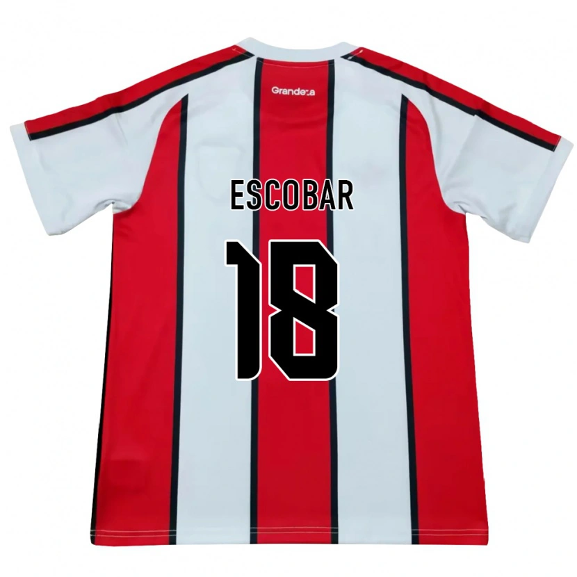 Danxen Dame Galo Escobar #18 Hvit Rød Svart Bortetrøye Drakt Trøye 2026/27 Skjorter T-Skjorte