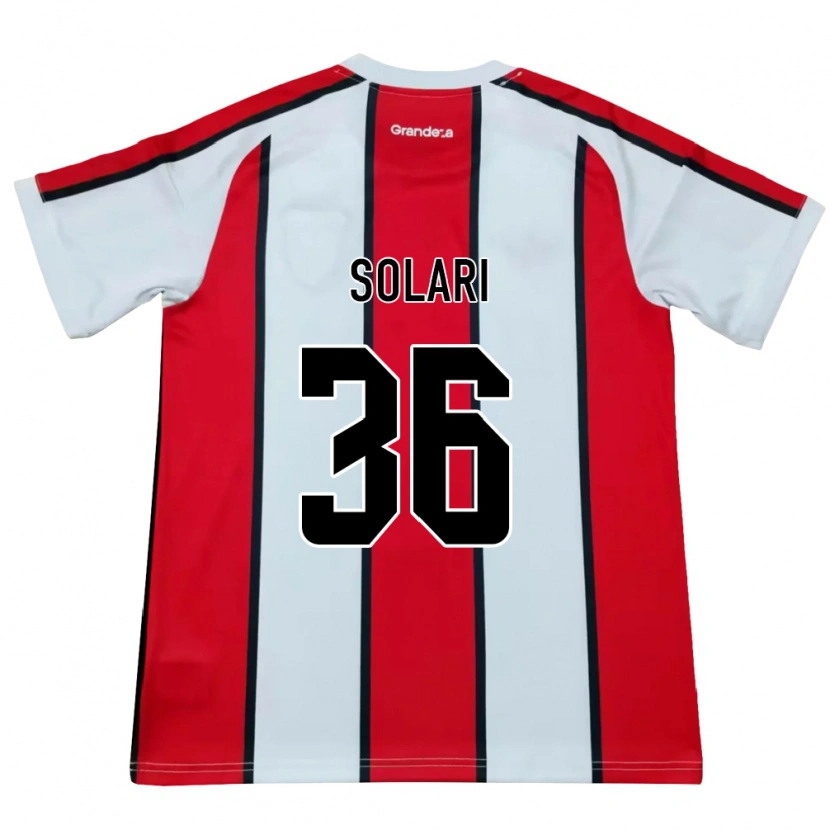 Danxen Dame Pablo Solari #36 Hvit Rød Svart Bortetrøye Drakt Trøye 2026/27 Skjorter T-Skjorte