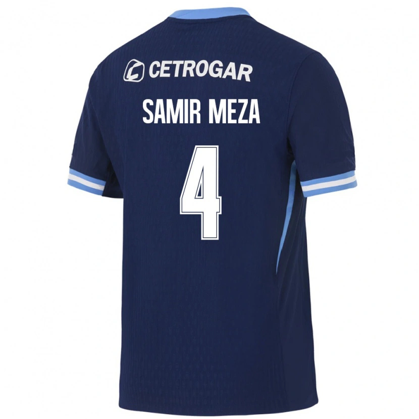 Danxen Dame Samir Meza #4 Kongelig Blå Lyseblå Hvit Bortetrøye Drakt Trøye 2026/27 Skjorter T-Skjorte