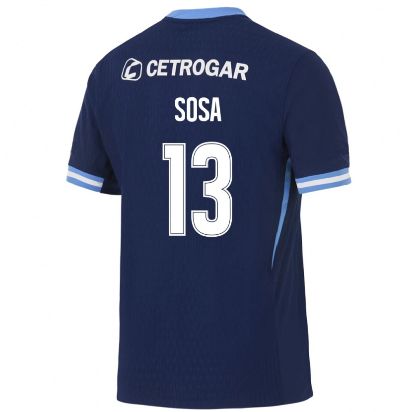 Danxen Dame Santiago Sosa #13 Kongelig Blå Lyseblå Hvit Bortetrøye Drakt Trøye 2026/27 Skjorter T-Skjorte