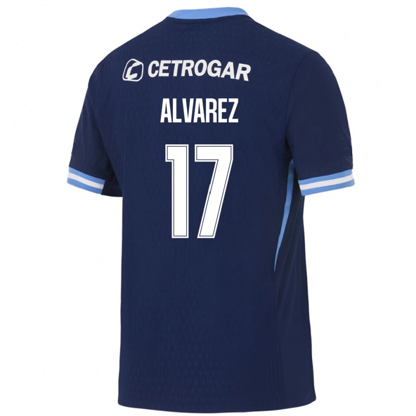 Danxen Dame Lucas Alvarez #17 Kongelig Blå Lyseblå Hvit Bortetrøye Drakt Trøye 2026/27 Skjorter T-Skjorte