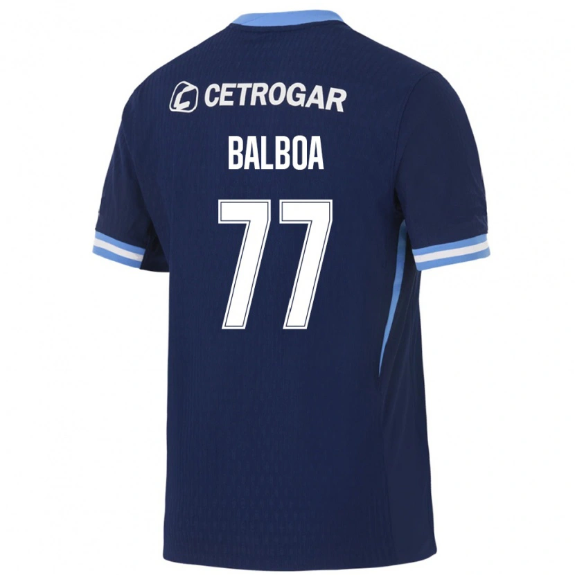 Danxen Dame Adrián Balboa #77 Kongelig Blå Lyseblå Hvit Bortetrøye Drakt Trøye 2026/27 Skjorter T-Skjorte
