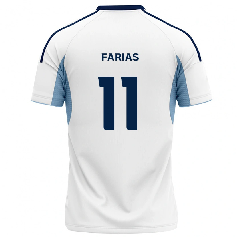 Danxen Dame Erick Farias #11 Kongelig Blå Hvit Bortetrøye Drakt Trøye 2026/27 Skjorter T-Skjorte