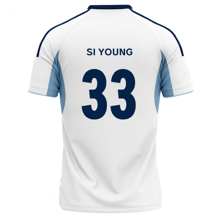 Danxen Dame Si-Young Jang #33 Kongelig Blå Hvit Bortetrøye Drakt Trøye 2026/27 Skjorter T-Skjorte