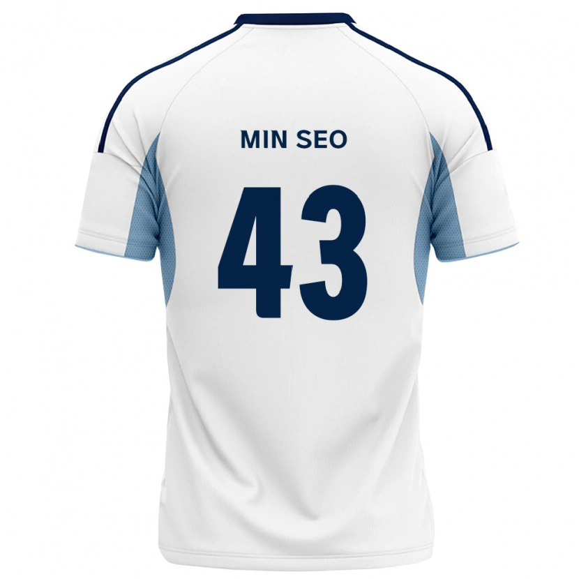 Danxen Dame Min-Seo Jo #43 Kongelig Blå Hvit Bortetrøye Drakt Trøye 2026/27 Skjorter T-Skjorte