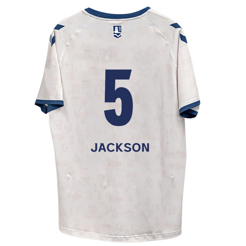 Danxen Dame Lachlan Jackson #5 Kongelig Blå Hvit Bortetrøye Drakt Trøye 2026/27 Skjorter T-Skjorte