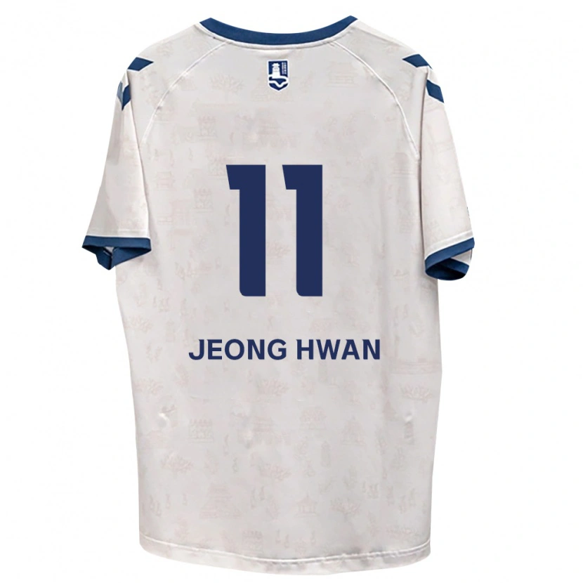 Danxen Dame Jeong-Hwan Kim #11 Kongelig Blå Hvit Bortetrøye Drakt Trøye 2026/27 Skjorter T-Skjorte