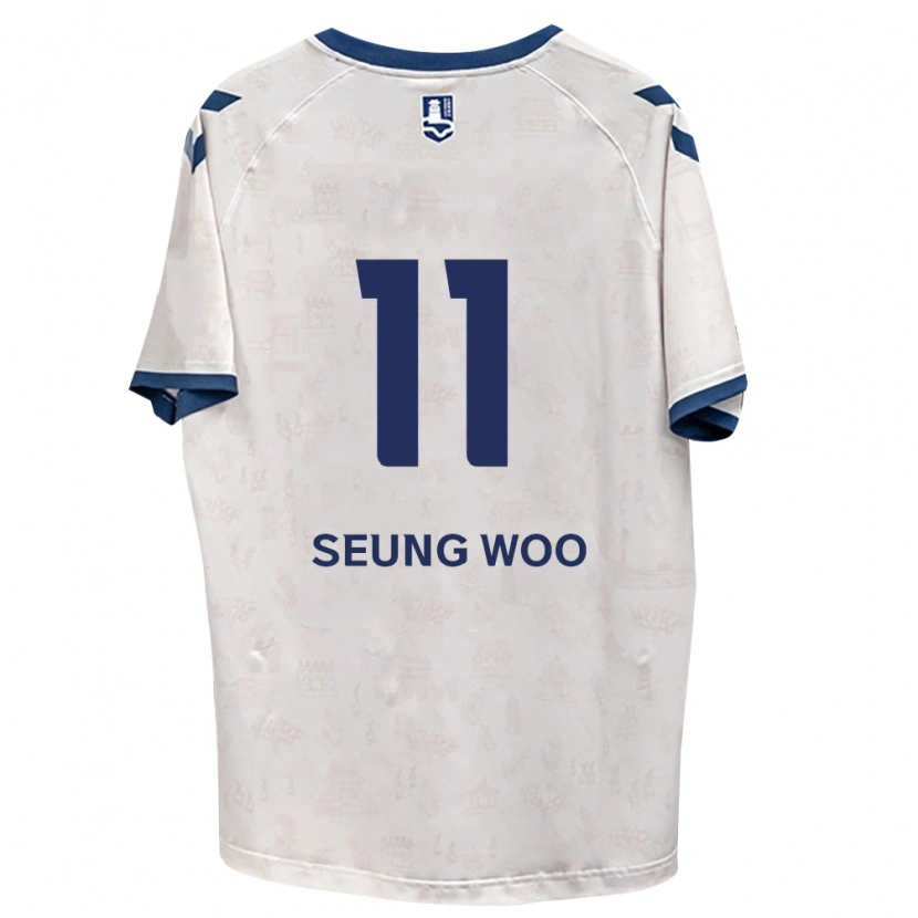 Danxen Dame Seung-Woo Lee #11 Kongelig Blå Hvit Bortetrøye Drakt Trøye 2026/27 Skjorter T-Skjorte
