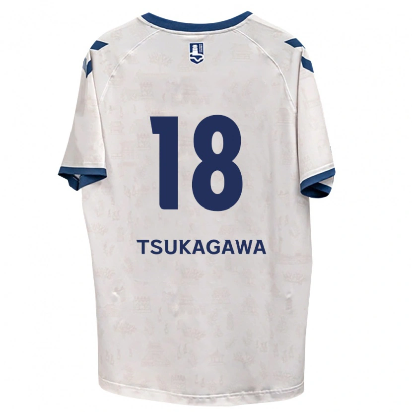 Danxen Dame Koki Tsukagawa #18 Kongelig Blå Hvit Bortetrøye Drakt Trøye 2026/27 Skjorter T-Skjorte