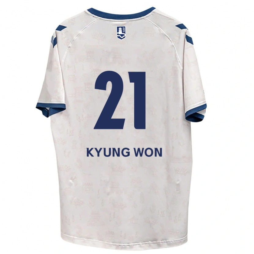 Danxen Dame Kyung-Won Kwon #21 Kongelig Blå Hvit Bortetrøye Drakt Trøye 2026/27 Skjorter T-Skjorte