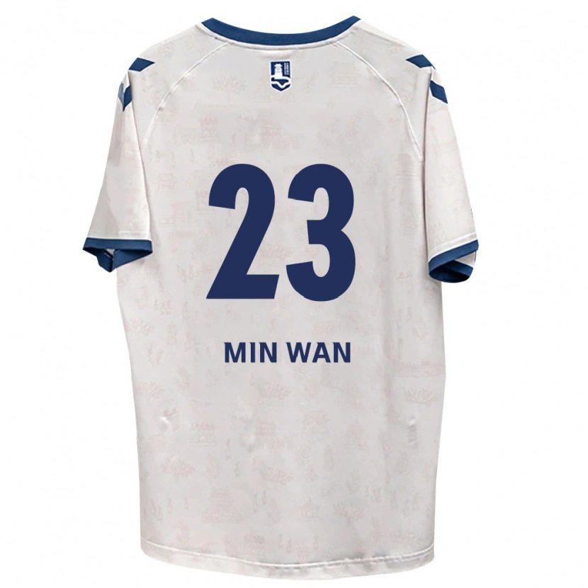 Danxen Dame Min-Wan Kang #23 Kongelig Blå Hvit Bortetrøye Drakt Trøye 2026/27 Skjorter T-Skjorte