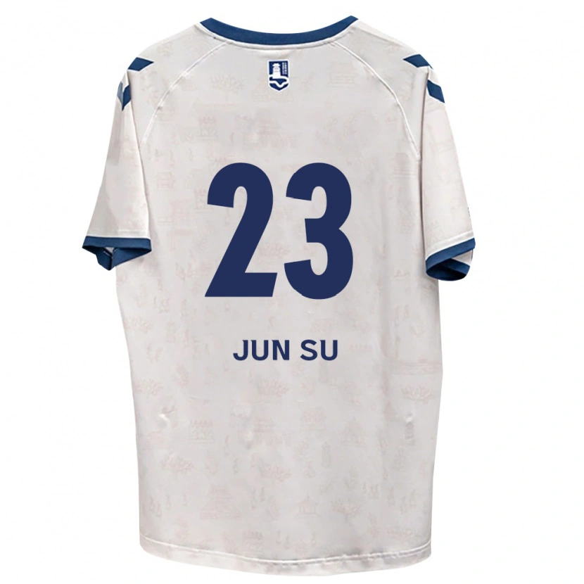 Danxen Dame Jun-Su Ahn #23 Kongelig Blå Hvit Bortetrøye Drakt Trøye 2026/27 Skjorter T-Skjorte